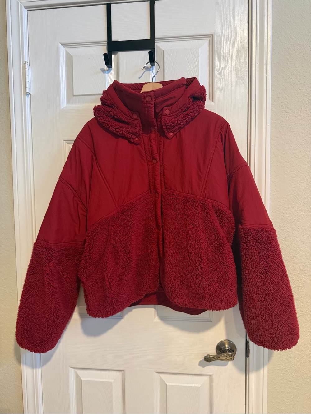 FP Movement by Free People Crimson Sherpa Puffer Jacket